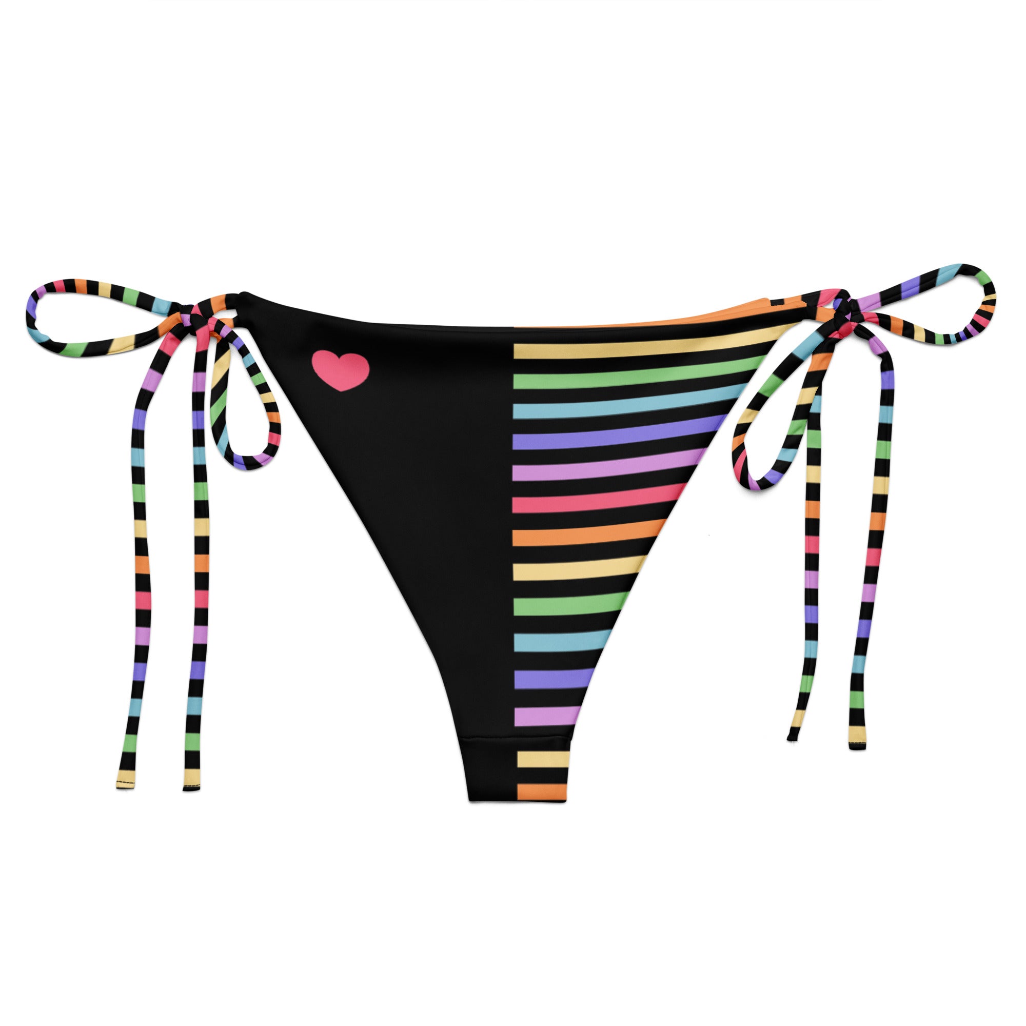 Rainbow Striped String Bikini Bottom sugarhai