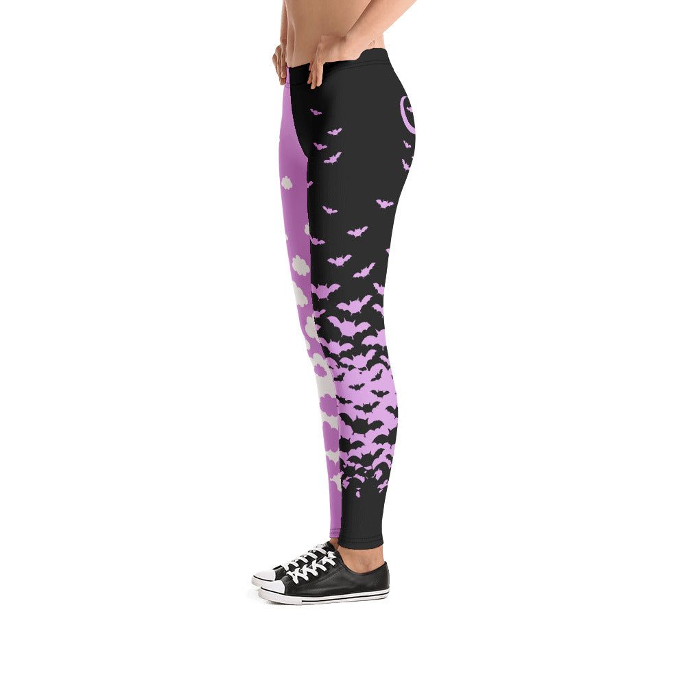 Pastel Goth Two Moods Leggings sugarhai M